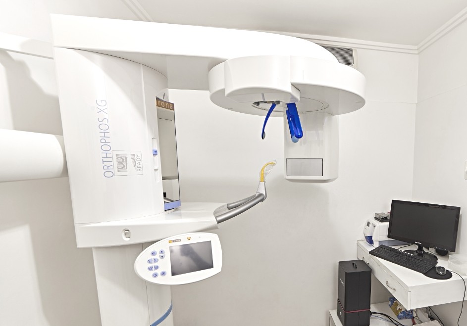 Imagem de um aparelho de radiologia